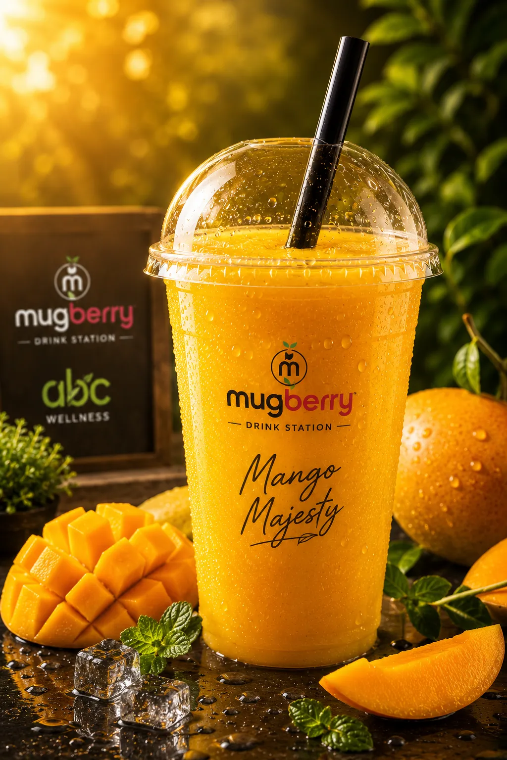 Mango Majesty  fresh mango thick shake